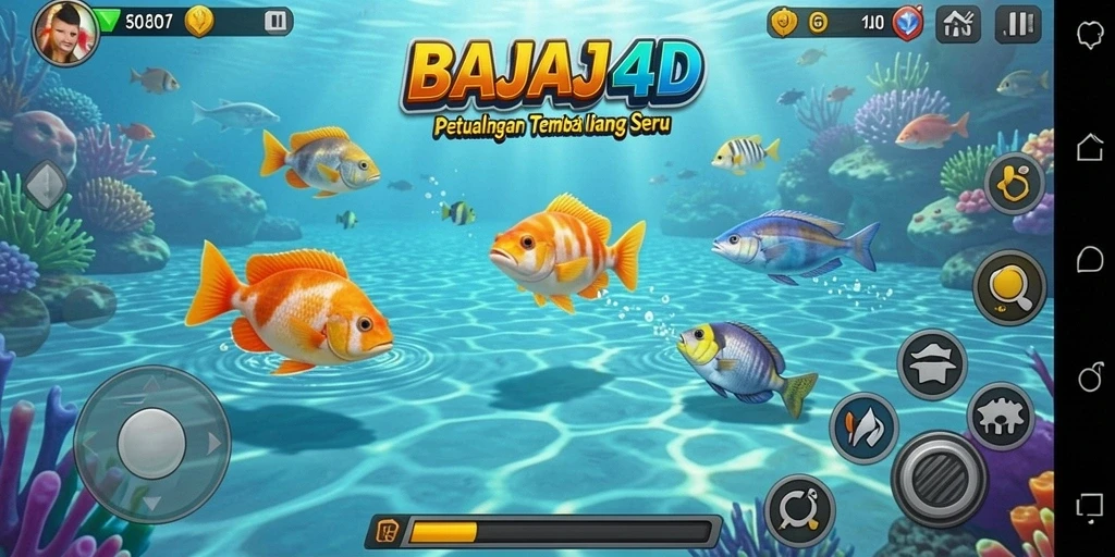 Tampakan gameplay memukau dari BAJAJ4D saat menembak ikan.