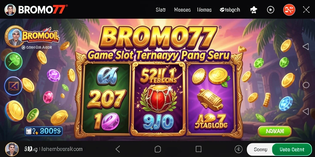 Tampilan gameplay BROMO77 dengan grafis Slot yang menarik.
