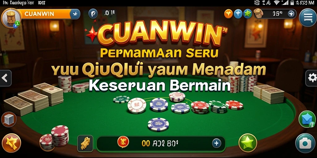 Tampilan gameplay seru QiuQiu di CUANWIN.