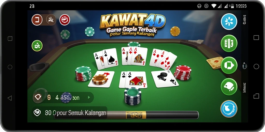 Tampilan gameplay seru dan interaktif dalam KAWAT4D.