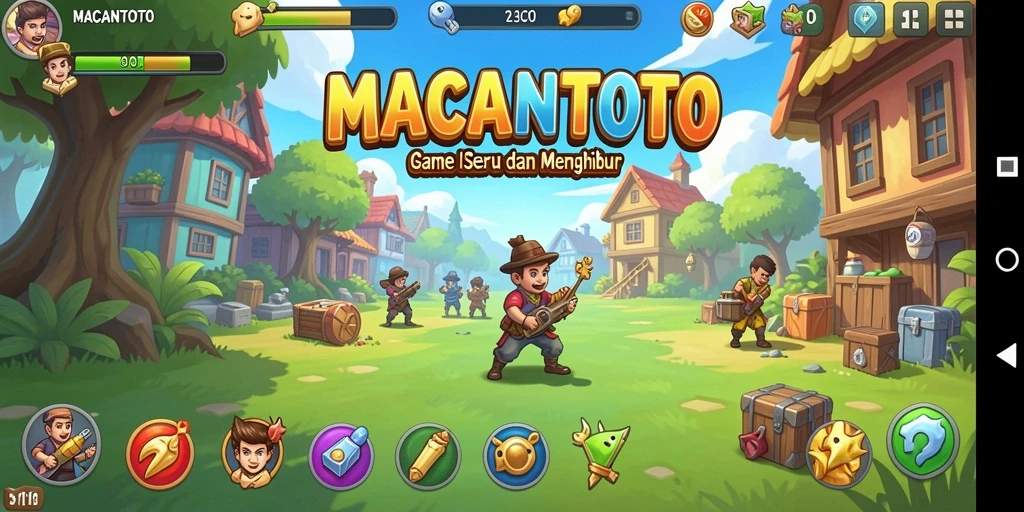 Tampilan gameplay <strong>MACANTOTO</strong> yang menarik dan menggugah selera.